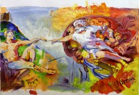 Haroon Bin Abid, 16 x 26 Inch, Acrylic on Paper, Figurative Painting, AC-HBA-001